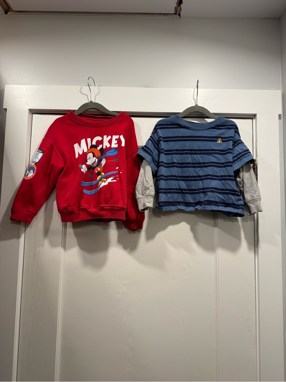 Gap Toddler Boy Long Sleeve Bundle lot 3T Disney Mickey Ski Stripe Preppy Fall